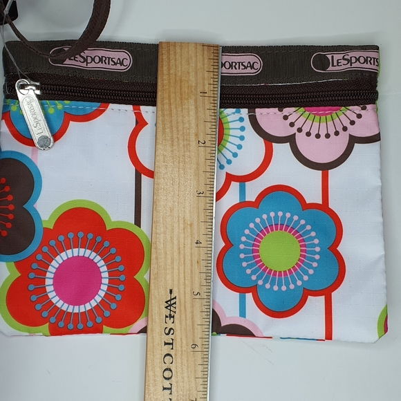 Lesportsac Graphic Flowers Classic Crossbody / Hobo Bag - Picture 2 of 12